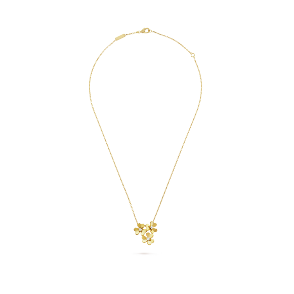 Frivole pendant with 3 flowers, miniature style